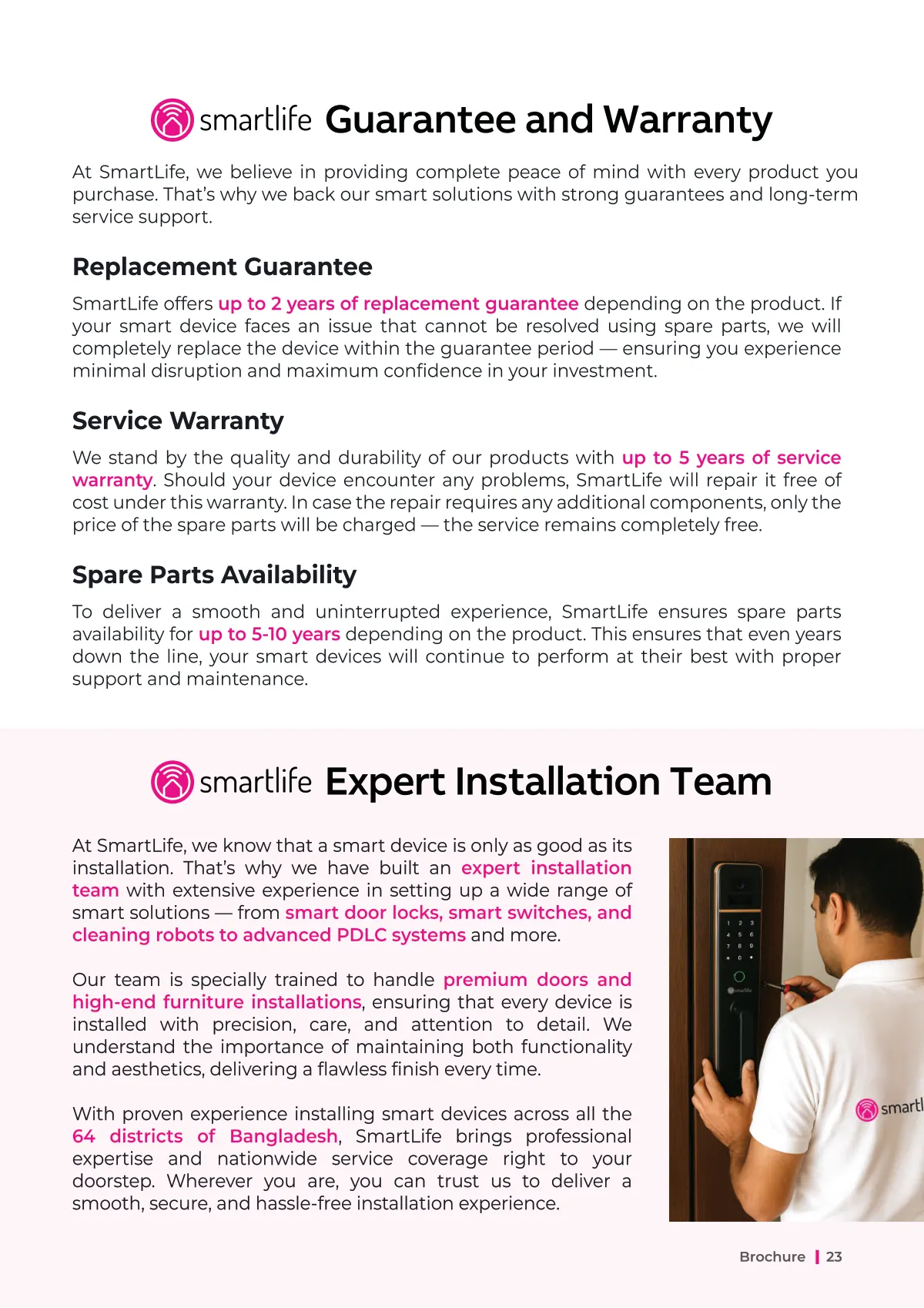 SmartLife Brochure, page 23 of 24